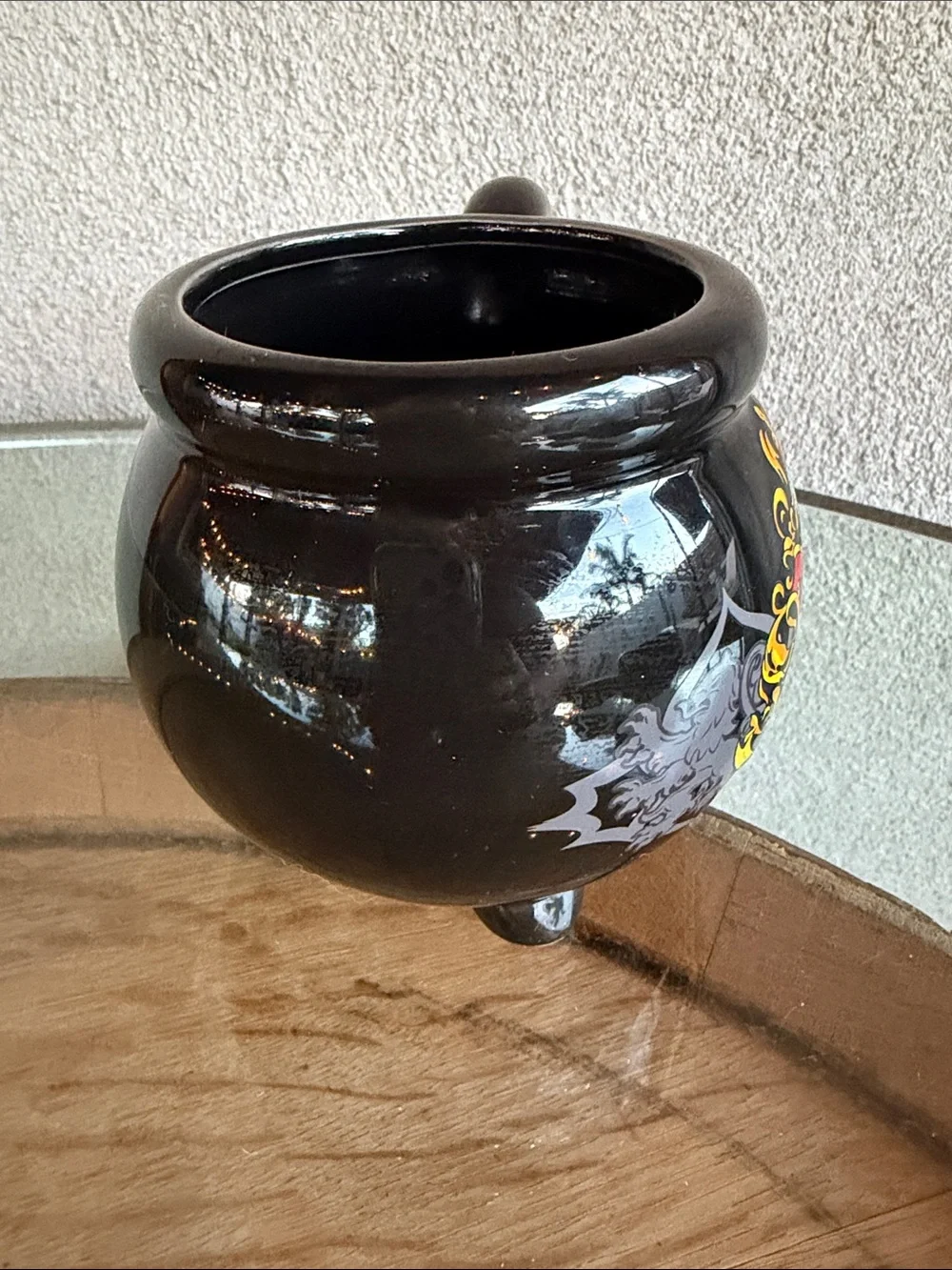 Warner Bros. Black Hogwarts Crest Ceramic Mug